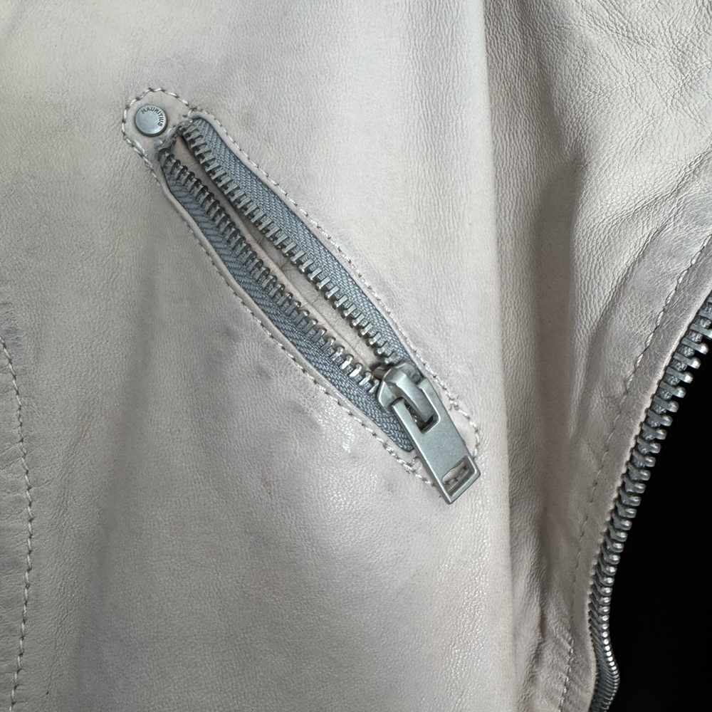 Mauritius Leather Karyn RF Leather Jacket Blush Pink Size 6 - Picture 11 of 13